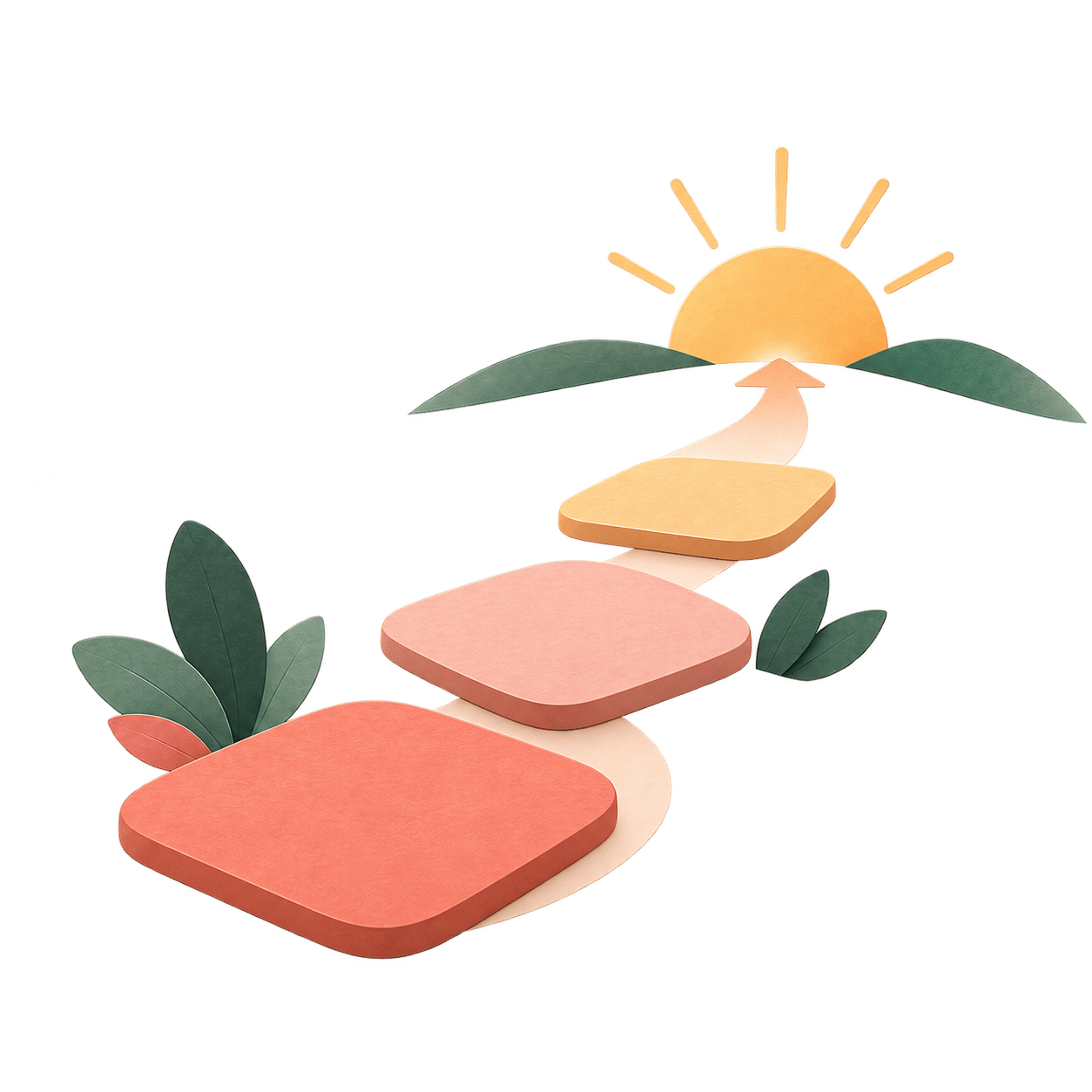 Colorful illustration of connected church next steps